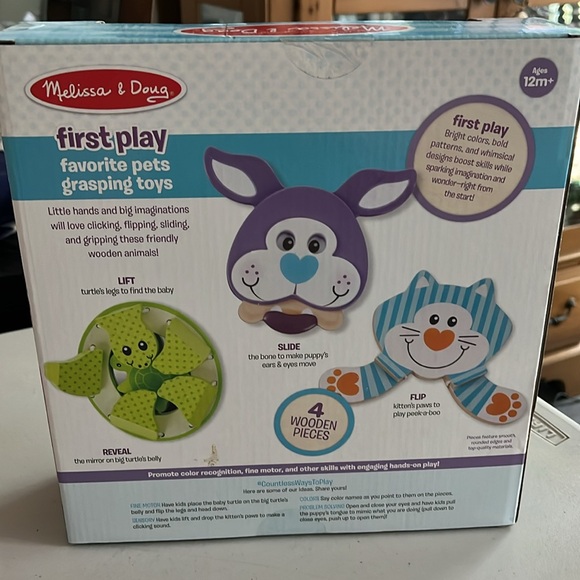 Melissa and Doug first play favorite pets grasping toys - Picture 3 of 5